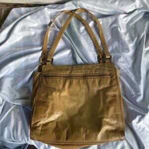 Vintage 70s JAY HERBERT Tan Leather Shoulder BAG
